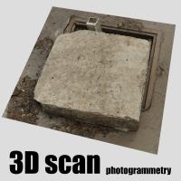 3D scan manhole cover damaged #11